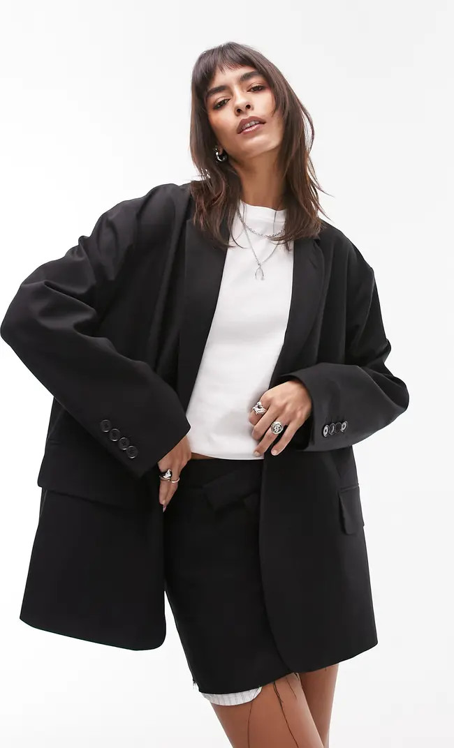 Topshop Extreme Oversize Grandad Blazer | Nordstrom | Nordstrom