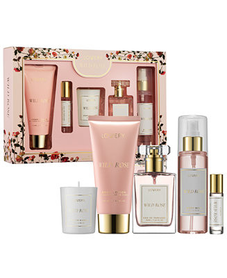 5-Pc. Wild Rose Bath and Body Care Gift Set with Candle & More | Macy's