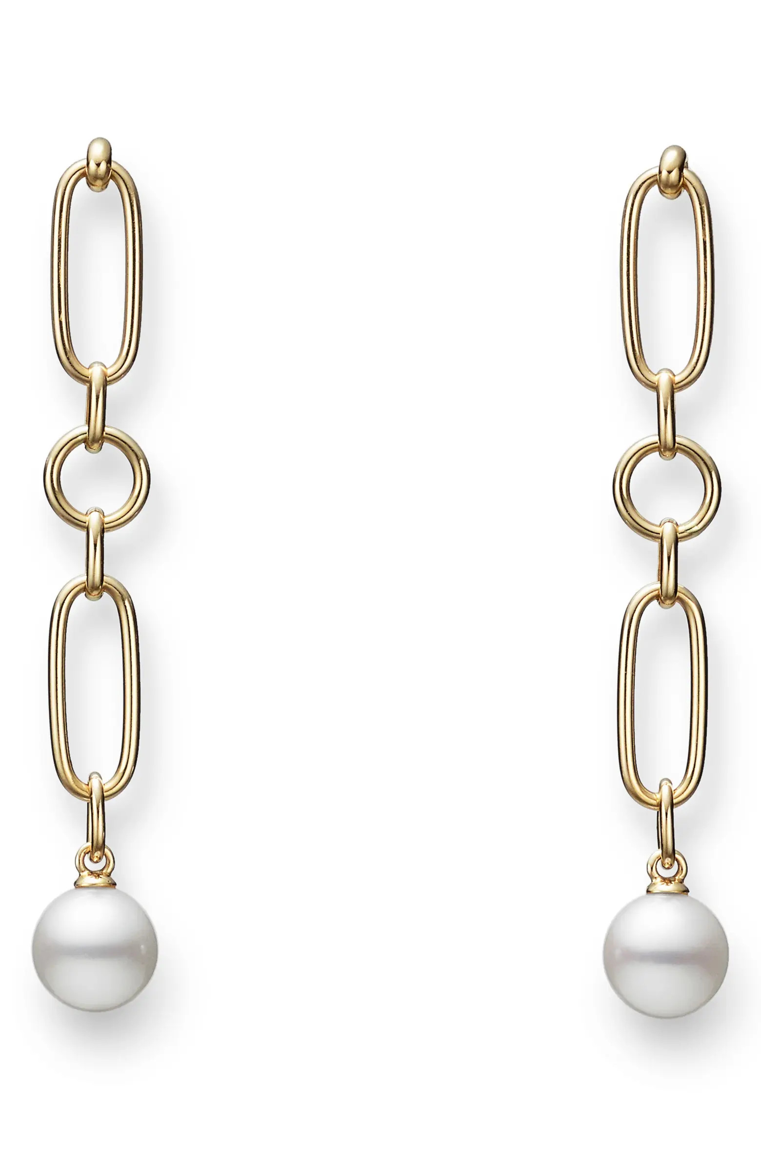 M Collection Cultured Pearl Drop Earrings | Nordstrom
