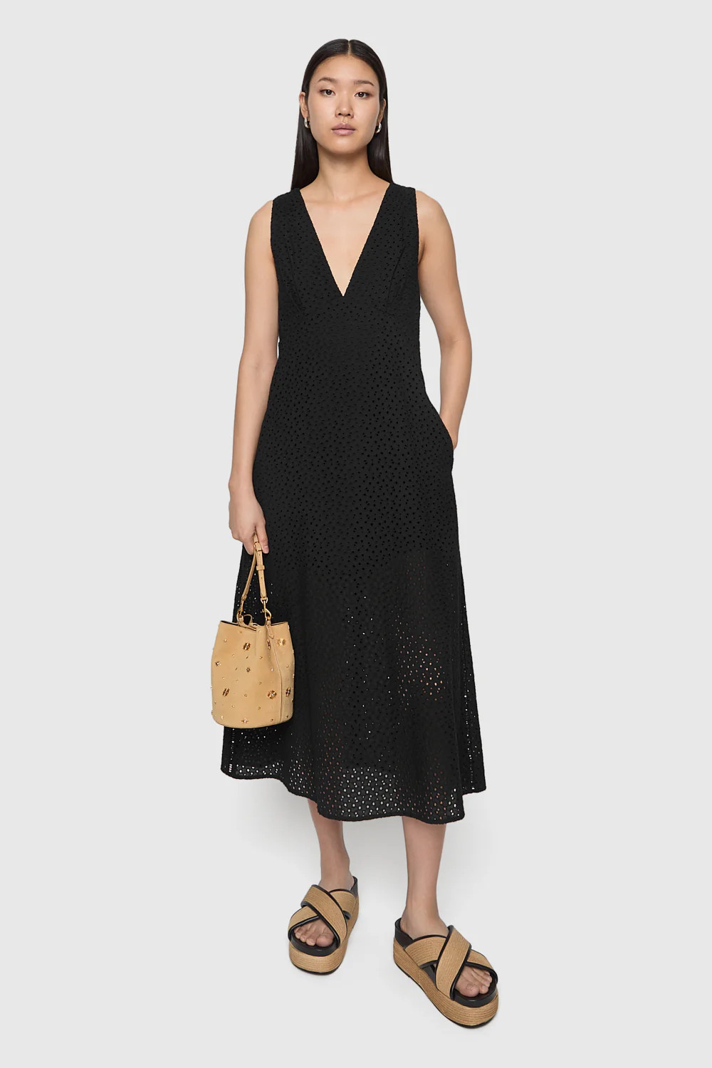 Naya Eyelet Dress | Rebecca Minkoff