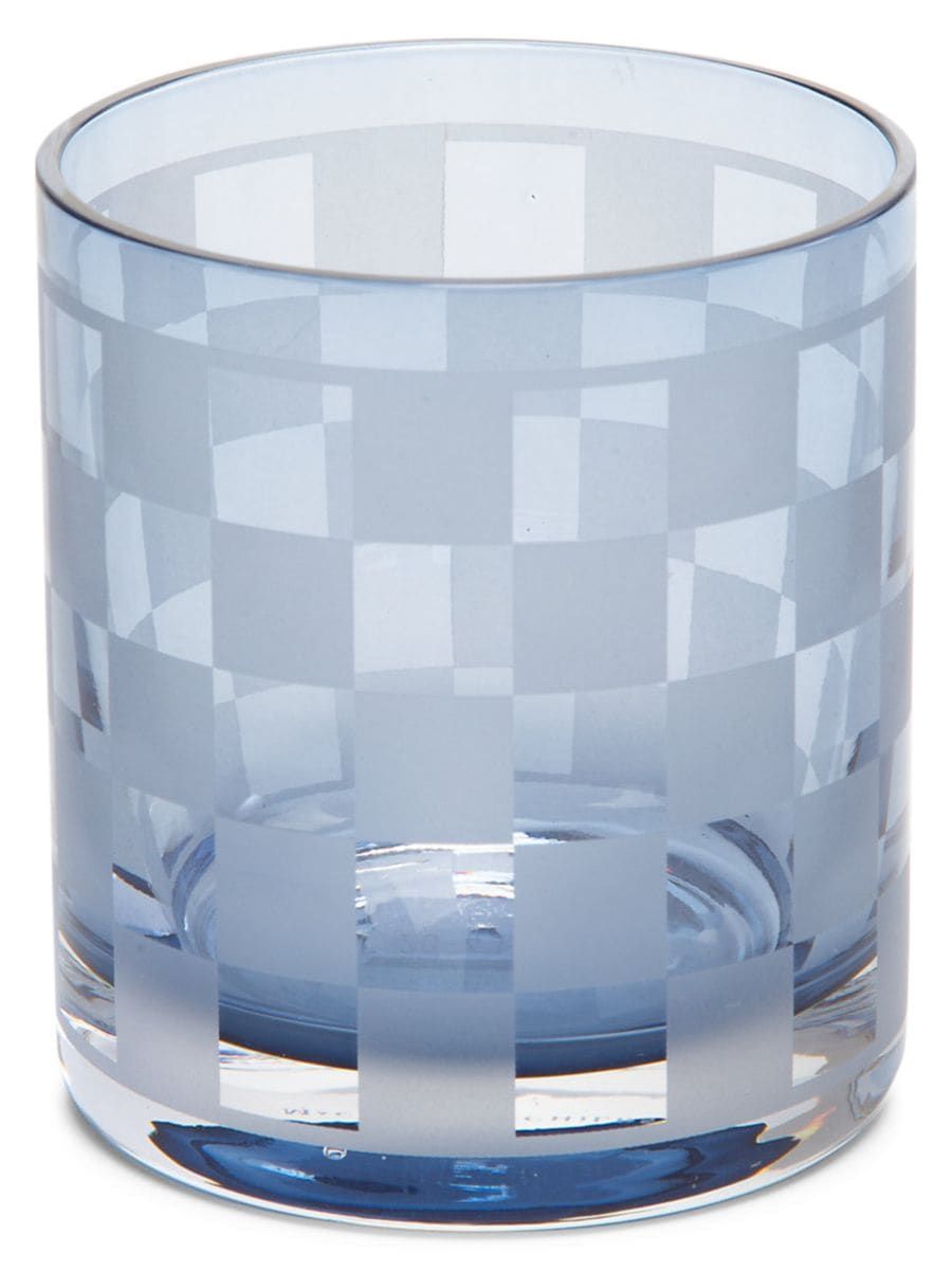 MacKenzie-Childs Dashing Check Tumbler - Set of 4 | Saks Fifth Avenue