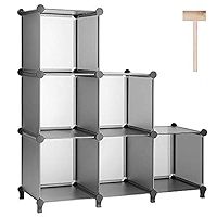 Puroma Cube Storage Organizer 6-Cube Closet Storage Shelves with Wooden Mallet DIY Closet Cabinet... | Amazon (US)