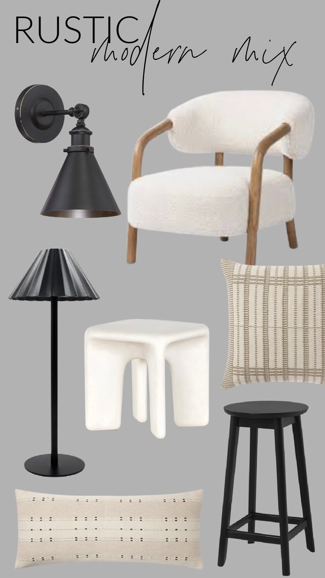 If your neutral space feels boring, you’re probably missing contrast.

Pair soft texture with hard lines.
Warm wood with matte black.
Rustic finishes with modern silhouettes.

That’s the formula.

Everything linked here.
#LTKhome #HomeStyling #ModernRustic #DesignerLookForLess #NeutralAesthetic

#LTKHome