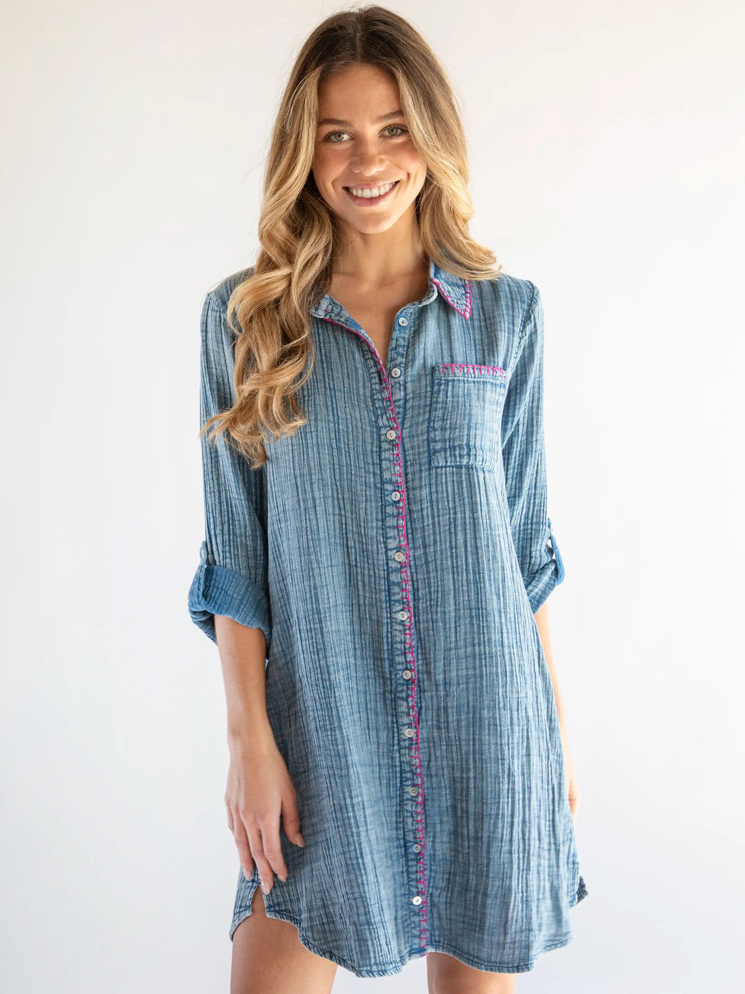 Lola Shirt Dress - Denim Cotton | Natural Life