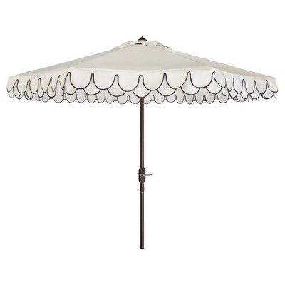 9' Elegant Valance Umbrella - Safavieh | Target