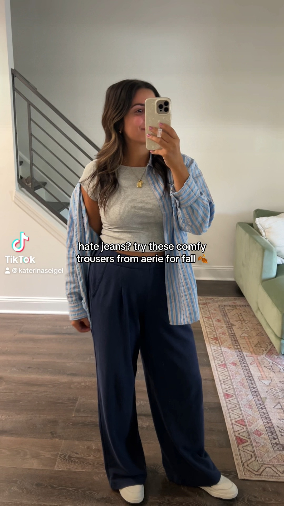 I rarely want to wear jeans so I’m always on the hunt for comfy pants. Grabbed some new trousers from Aerie & love them - soo easy to throw on & go. Can definitely be dressed up for work or work comfy with sneakers. All true to size, M!

#LTKSeasonal #LTKVideo #LTKFallSale