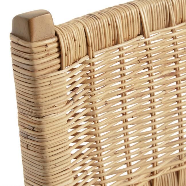 Natural Rattan and Wood Amolea Counter Stool | World Market