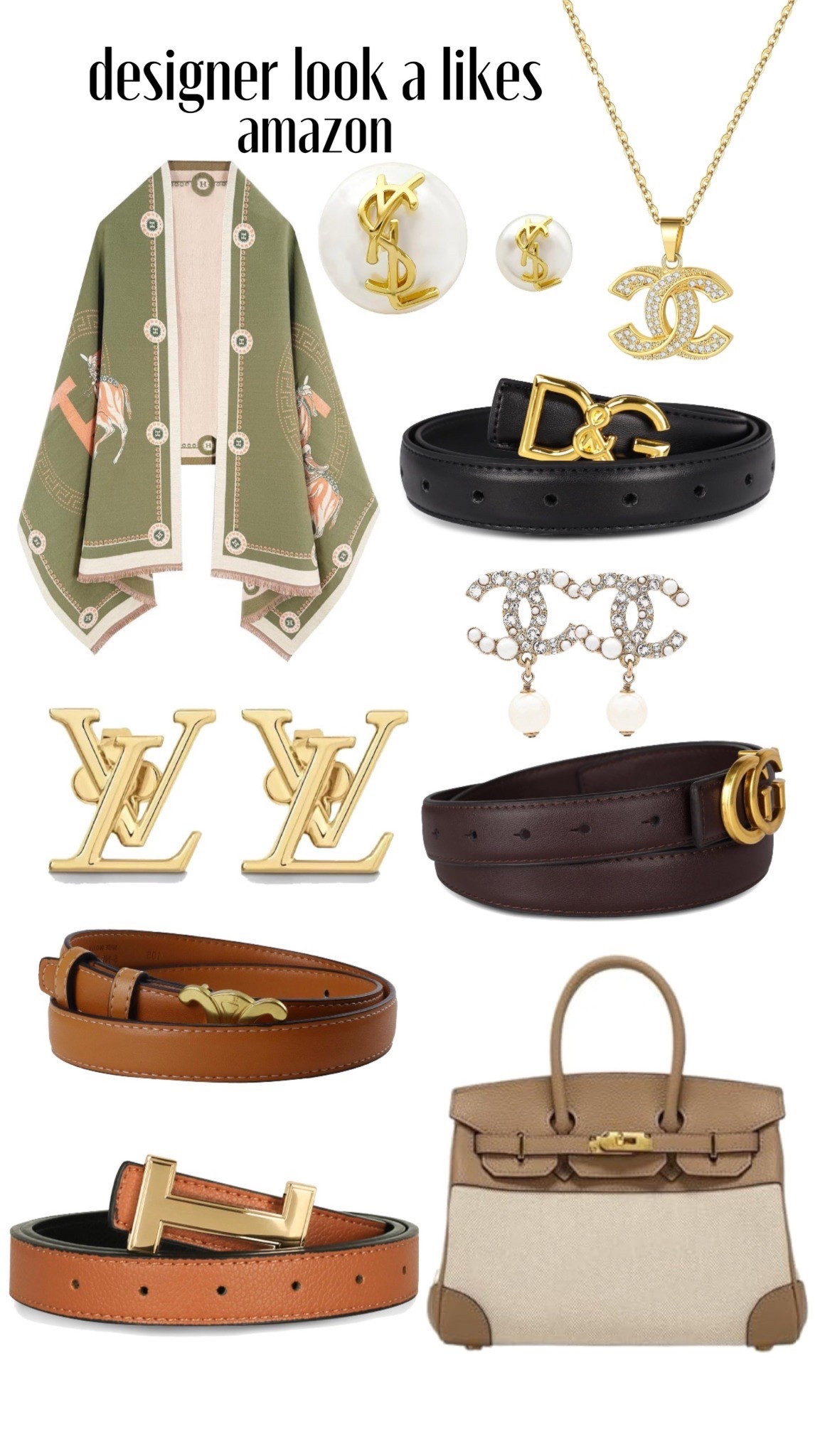 Design designer look alike on Amazon