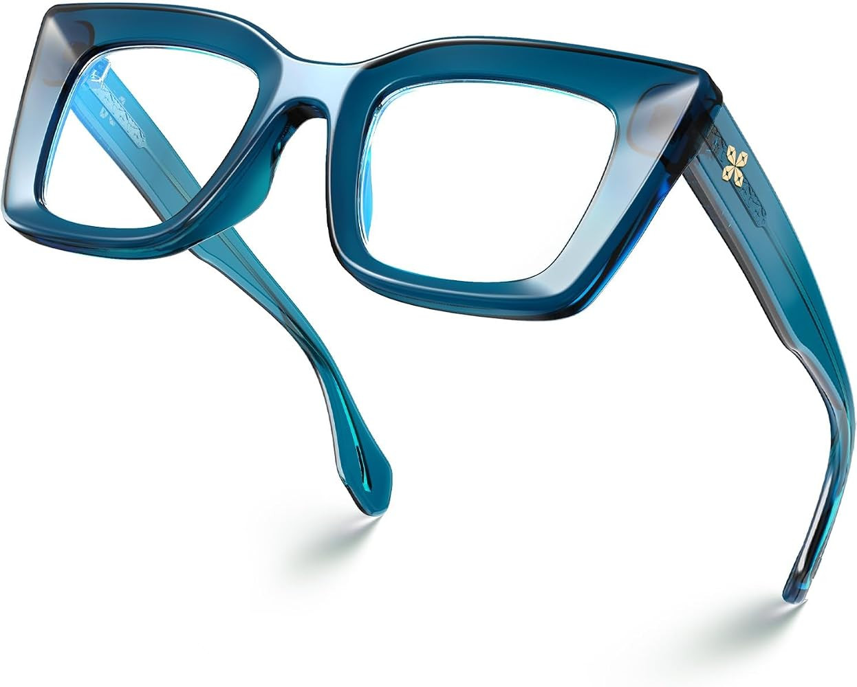 VISOONE Cat Eye Blue Light Blocking Glasses TR90 Anti-glare Women Calida | Amazon (US)
