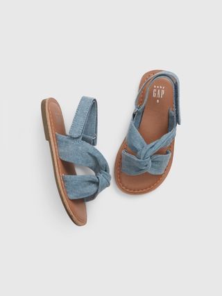 Toddler Chambray Knot Sandals | Gap (US)