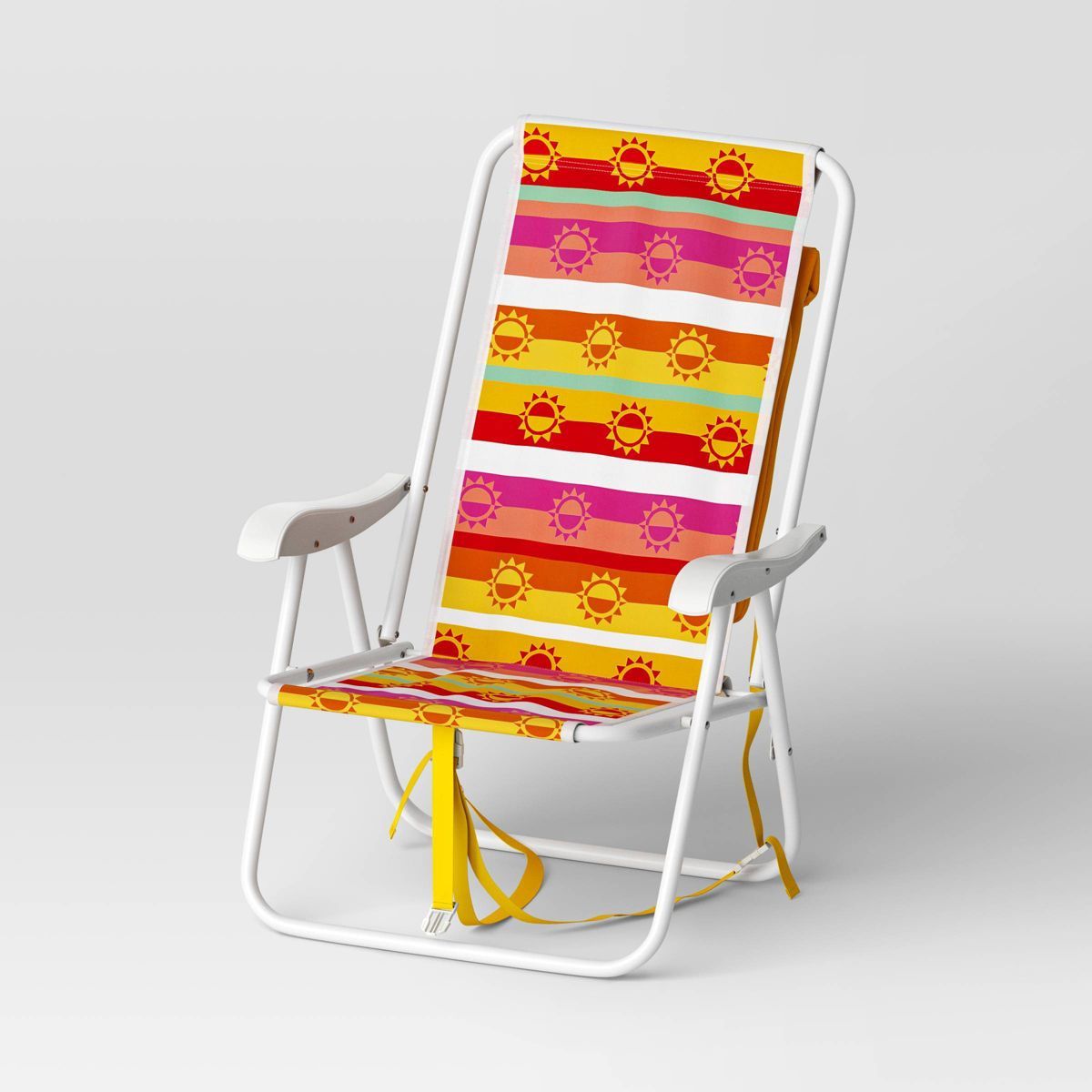 Recycled Fabric Outdoor Portable Backpack Beach Chair Sun Belt Stripe - Sun Squad™ | Target