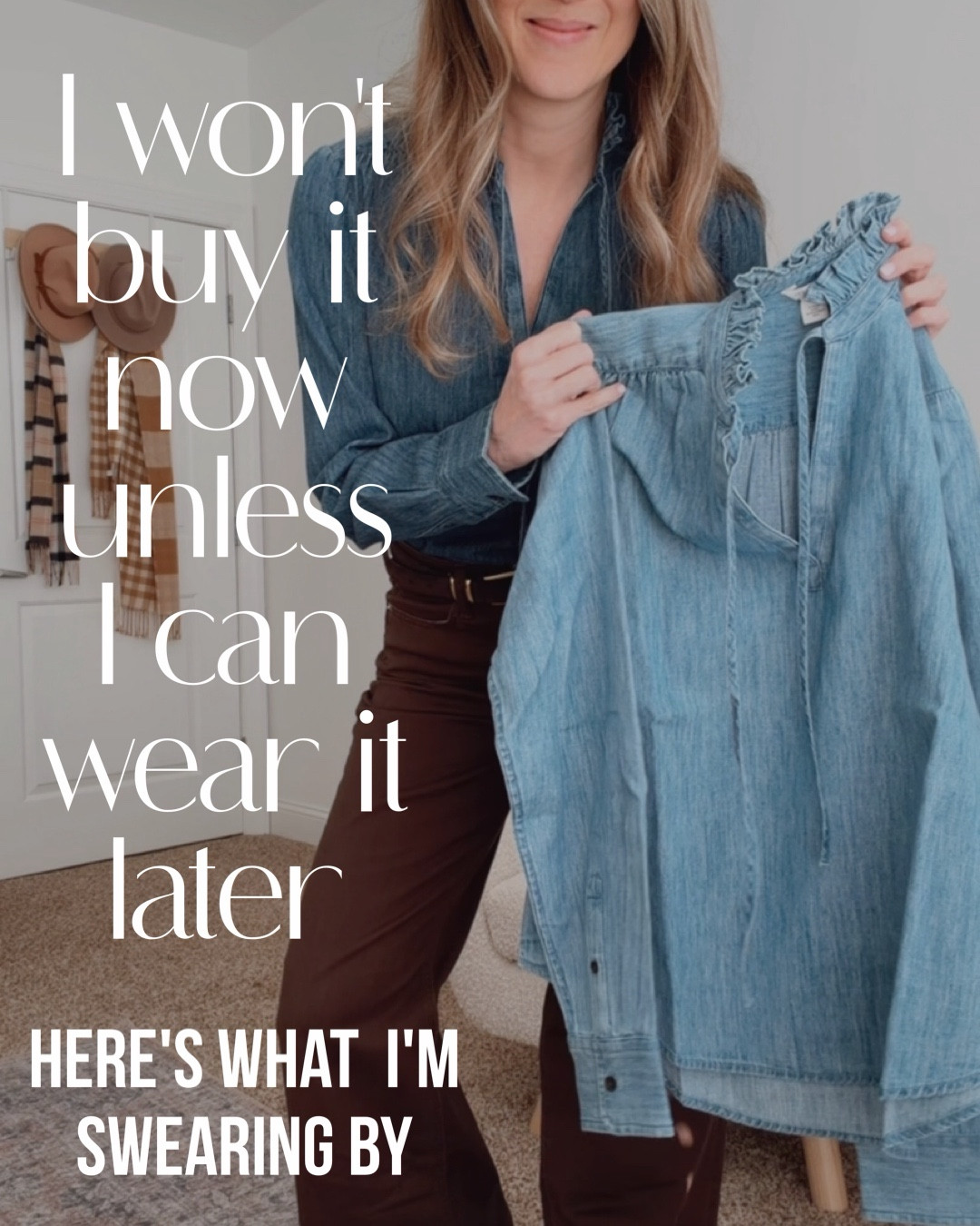 I won’t buy something now unless I know I can style it again later, and this denim top has already earned its spot in my spring rotation. It works layered now and solo once the weather warms up, which makes it a no brainer.

spring denim blouse, chambray top outfit, women spring layering pieces, casual spring outfits for women, denim shirt styling ideas, versatile spring wardrobe staples, everyday spring fashion, neutral spring outfit ideas, wear now wear later outfits, spring capsule wardrobe essentials

#LTKOver40 #LTKSeasonal #LTKgrwm