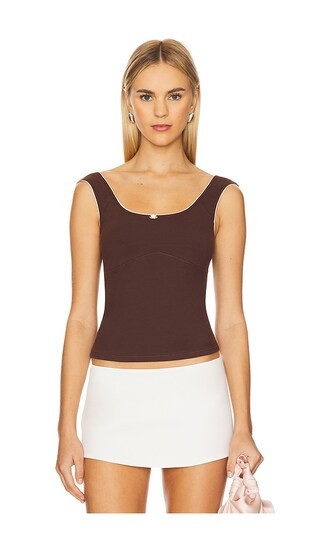 RAT BOI Romantic Top in Brown. - size M | Revolve Clothing (Global)