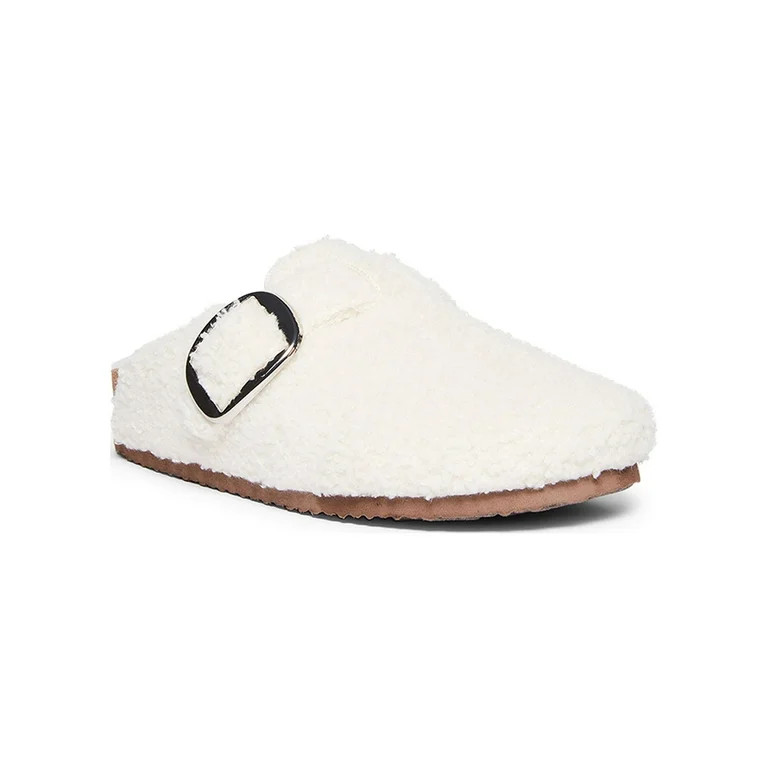 Madden Girl Women's Peony Faux Sherpa Clog | Walmart (US)