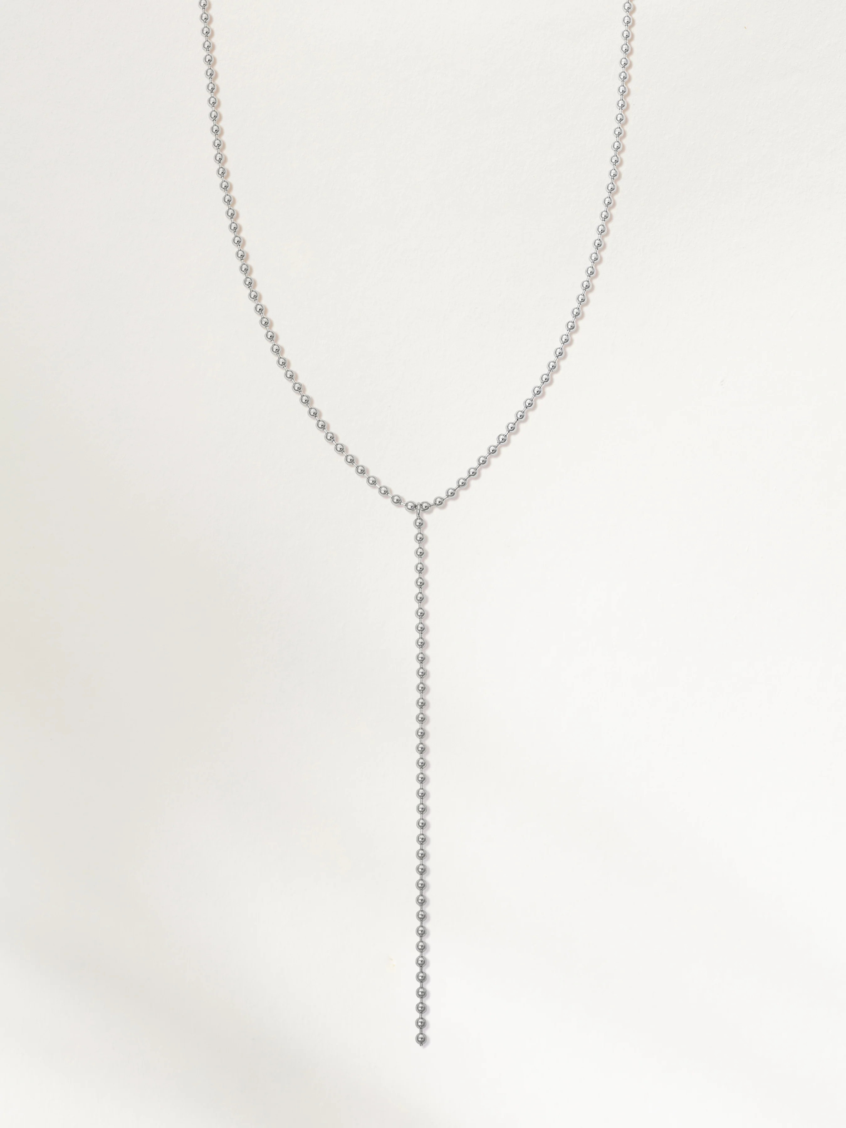 Silver or Gold Ball Chain Lariat Necklace | Uncommon James | Uncommon James