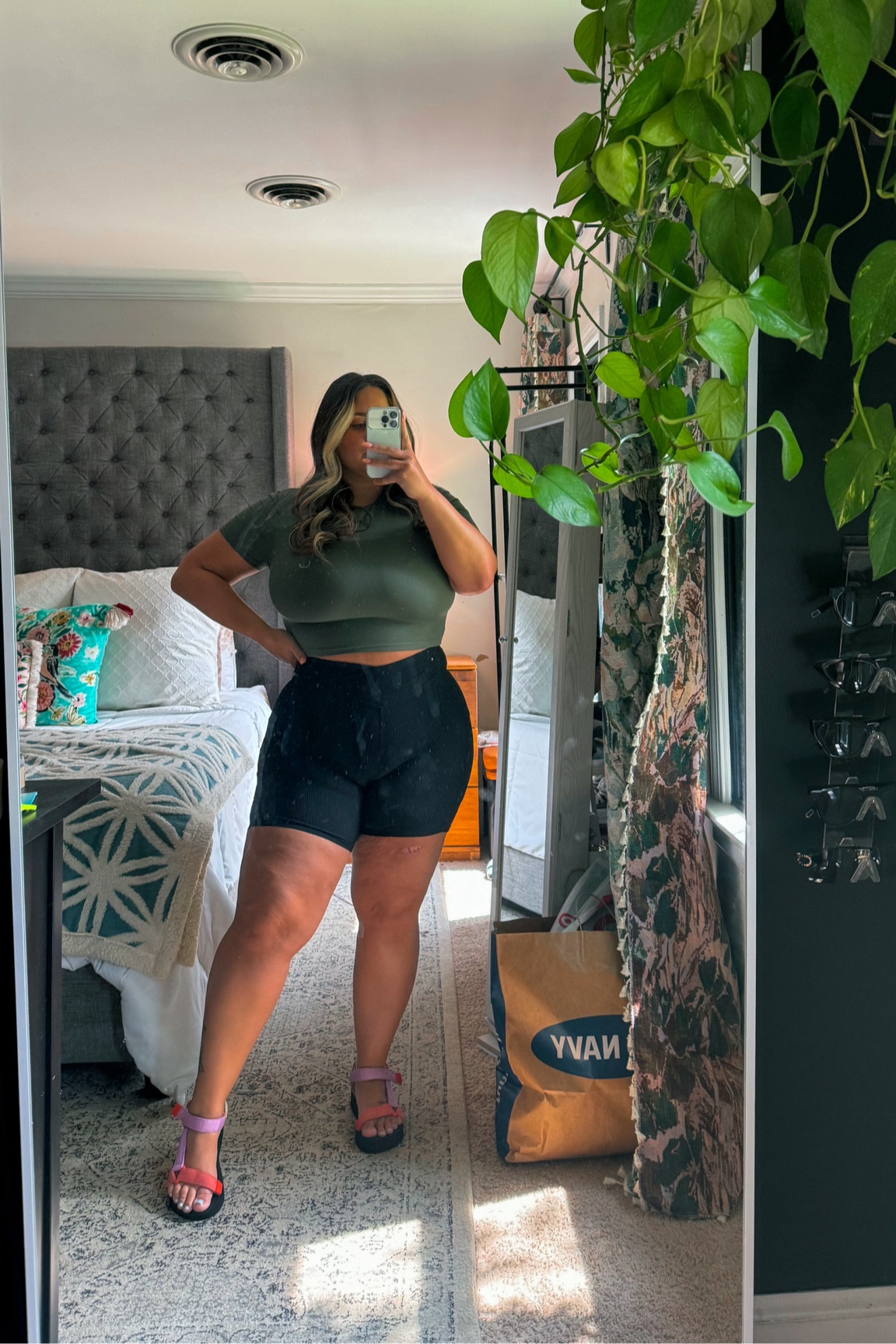 Casual athleisure 

Top: size XL, bras free 
Shorts: XL lounge fit 

5’2” / 14-16 / 38J 

#bikershorts #casualoutfits #everydayoutfits #fullbust #size14 #size16 #ltkcurves  

#LTKMidsize #LTKStyleTip #LTKActive