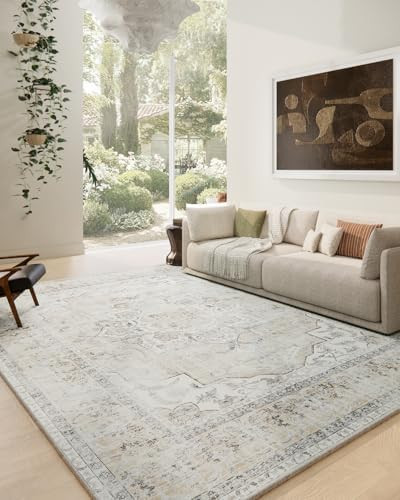 Area Rugs 9x12 Living Room: Washable Rugs for Bedroom Stain Resistant Non Slip Distressed Vintage... | Amazon (US)