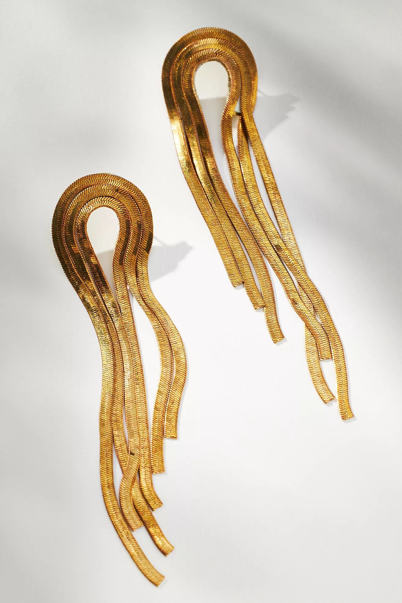Asymmetrical Fringe Drop Earrings | Anthropologie (US)