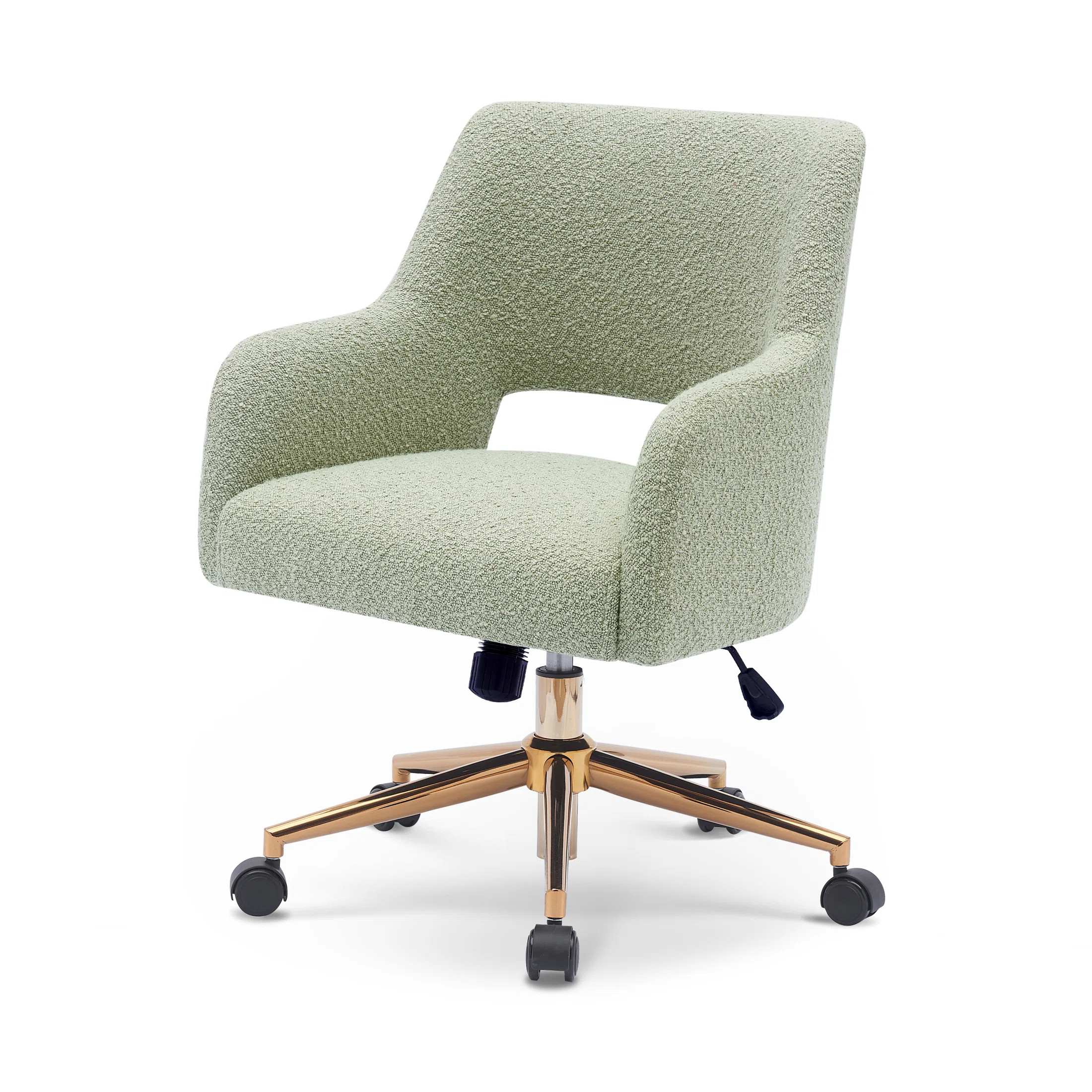Boucle Task Rolling Office Chair | Wayfair North America