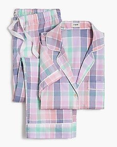 Short-sleeve pajama set with cropped pant | J.Crew Factory