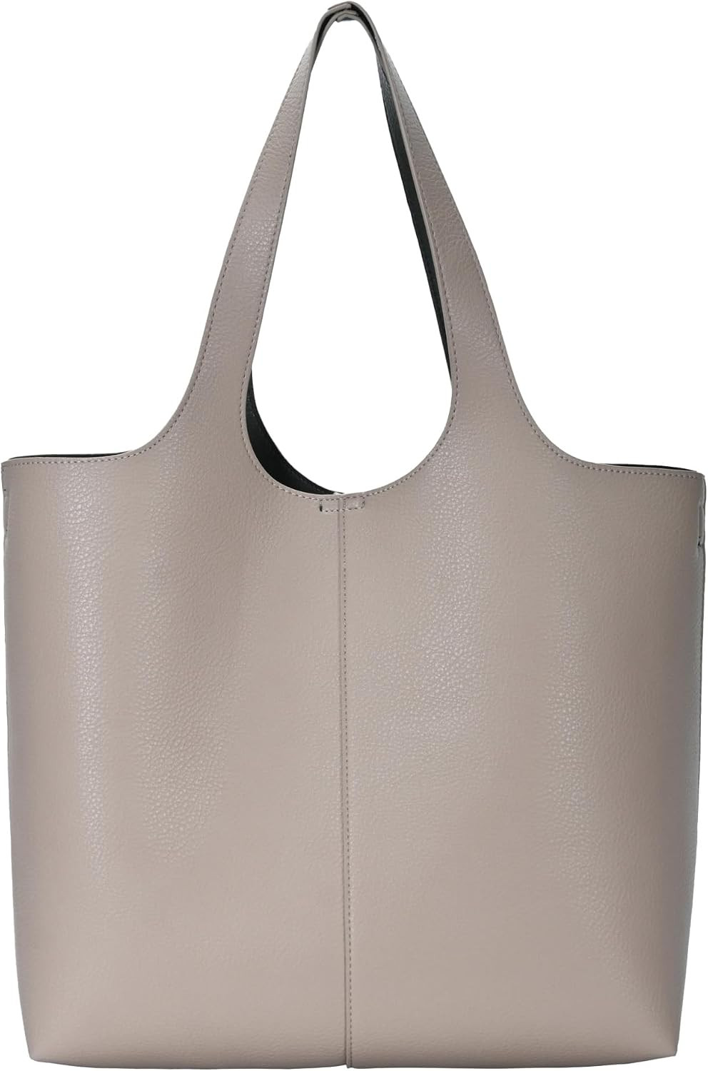 Madison West Elle Tote | Vegan Leather Tote Bags for Women with Double Handles and Scoop neck | 17.5" L x 6" W x 13" H | Amazon (US)