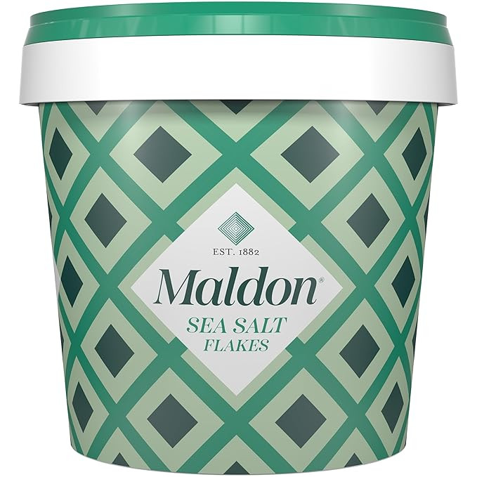 Maldon Salt, Sea Salt Flakes, 20 oz (570 g), Resealable Tub, Kosher, Natural, Handcrafted, Gourme... | Amazon (US)