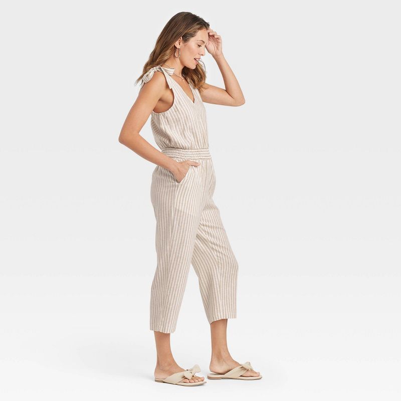 Women's Sleeveless Tie-Shoulder Jumpsuit - A New Day™ | Target