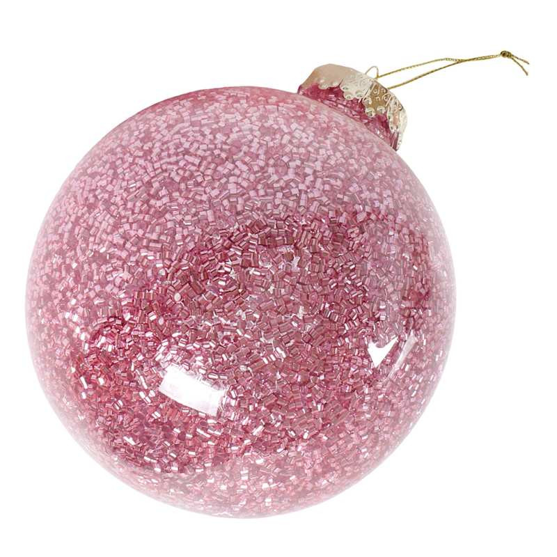 Red Glitter Ball, 5.9" | At Home