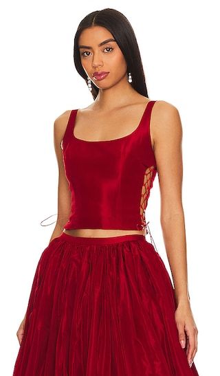 Devon Top in Red | Revolve Clothing (Global)