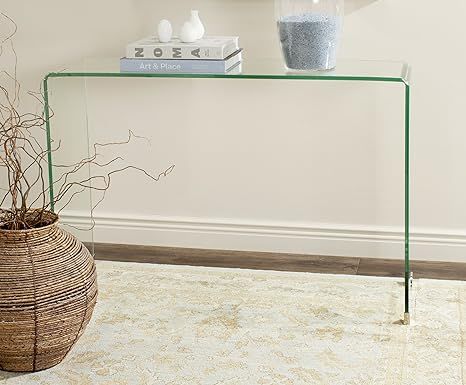 Safavieh Home Collection Ambler Clear Console Table | Amazon (US)