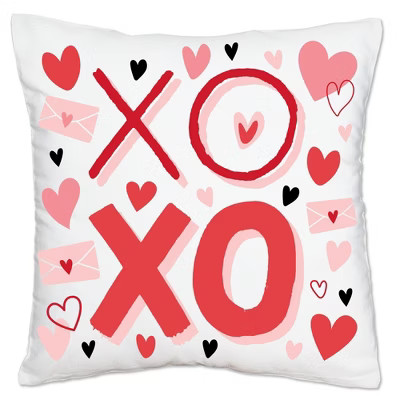 Big Dot of Happiness Happy Valentine's Day - Valentine Hearts Party Home Decorative Canvas Cushio... | Target