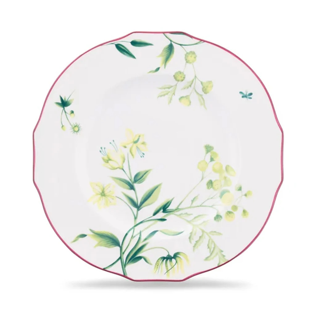 Florenza Acanto Fondo Bianco Duchessa Dinner Plate | Over The Moon