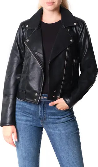 Good Vibes Faux Leather Moto Jacket | Nordstrom | Nordstrom