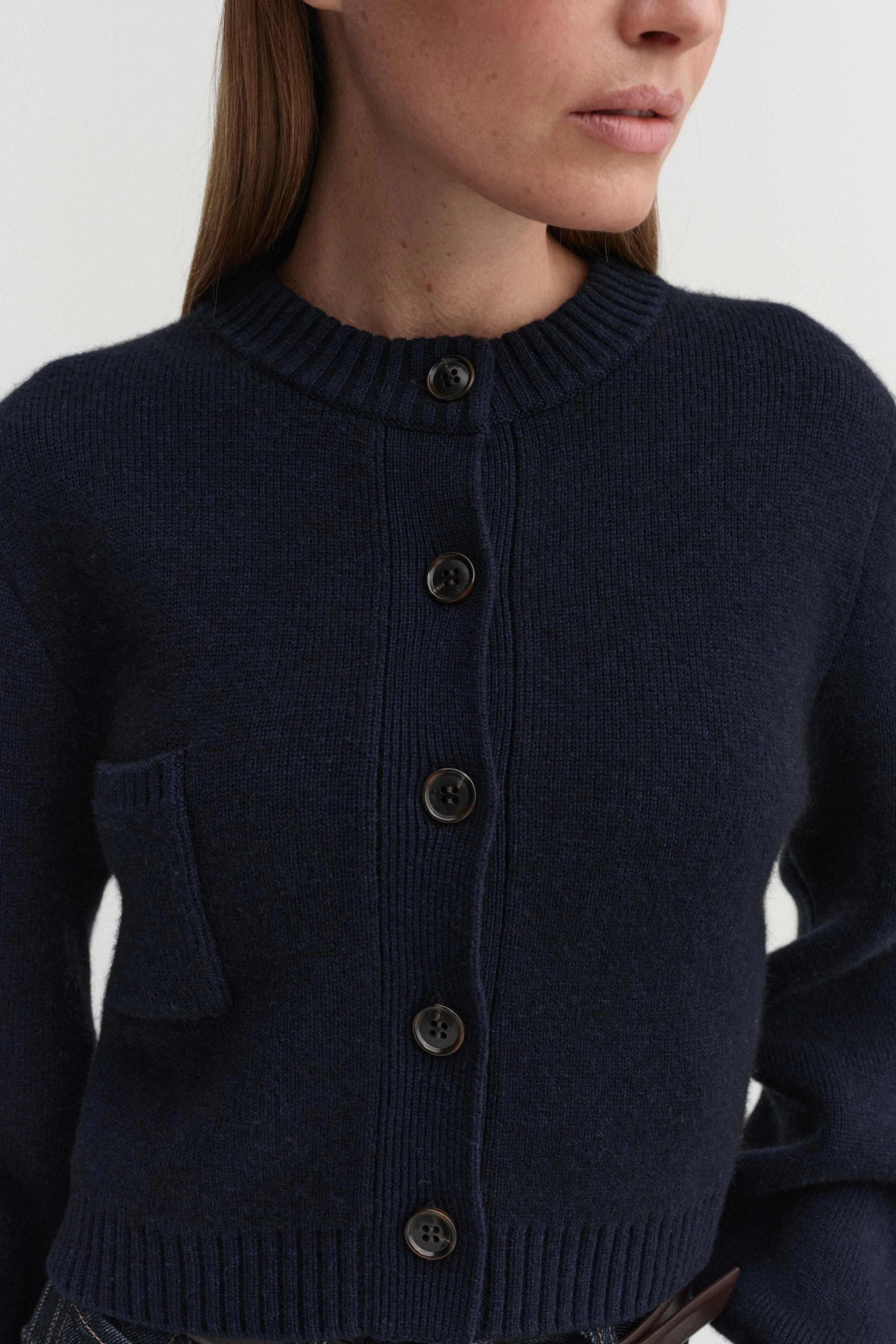 Zozo cardigan, navy | Almada Label