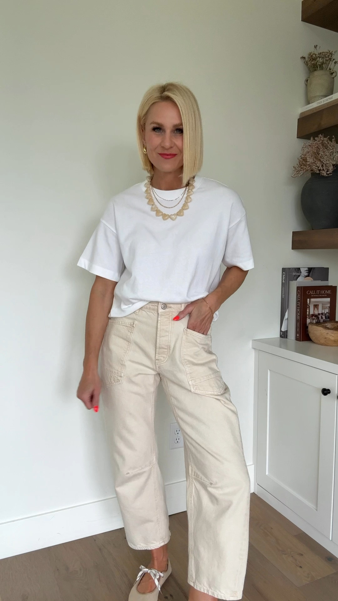 I’m not usually that girl, BUT I loved these jeans so much in the blue wash that I had to have them in this ecru. Be sure and size down ⬇️ (and I like to wear my jeans loose!) best budget boxy t shirt (I love the green too) and simple & fun Amazon accessories & shoes!

#LTKgrwm #LTKdayinmylife #LTKmomlife