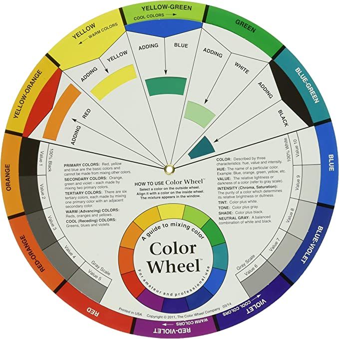 Cox Color Wheel-9.25-inch, 2.1 x 27.4 x 32.480000000000004 cm, Multicolor | Amazon (US)
