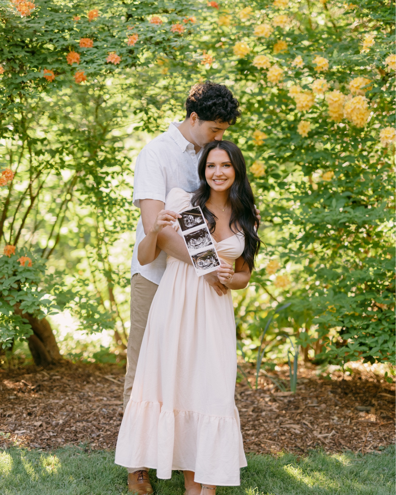 This dress is perfect for announcement photos or baby shower!! 20 weeks and wearing normal size XS #pregnancy #pregnancyannouncement #babyshower #bumpfriendly #bumpdresses 

#LTKbump #LTKunder100 #LTKbaby