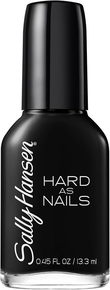 Sally Hansen Hard as Nails Color, Black Heart, 0.45 Fluid Ounce | Amazon (US)