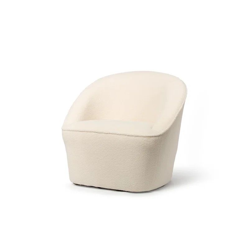 Deshaune Bouclé Upholstered Swivel Barrel Accent Chair | Wayfair Professional