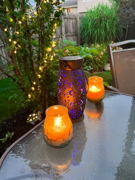 Evening patio vibes with these solar lanterns, jar citronella candles, and battery operated string lights - All from Amazon! - patio decor - home and garden - Amazon home - Amazon finds 

#LTKunder50 #LTKSeasonal #LTKhome