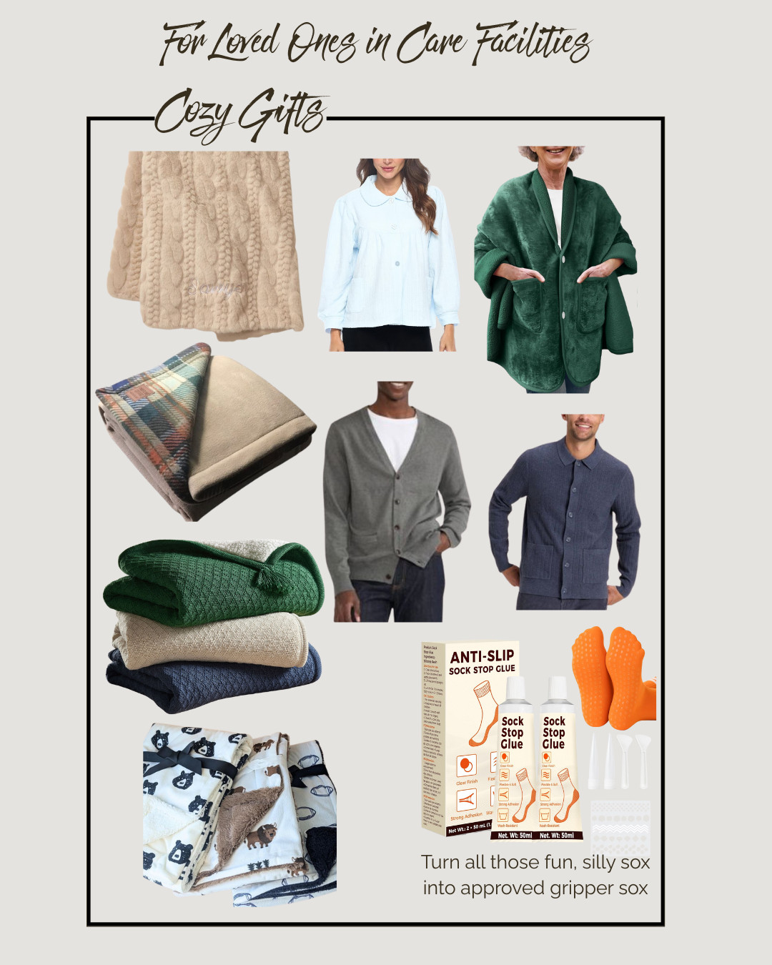 Thoughtful comfort gifts for loved ones spending time in rehab, assisted living, or long-term care. Soft, safe, washable, and truly useful. 

TIP: watch the size of throws for laps or wheelchairs!!! Most baby blankets are the size you want to avoid tripping hazards. That's what I've included here.
Great for travel too!!!

#seniorgifts #carefacilitygifts #nursinghomegifts #elderlygifts #giftsforelderly 

 #LTKGiftGuide #LTKselfcare #LTKHome