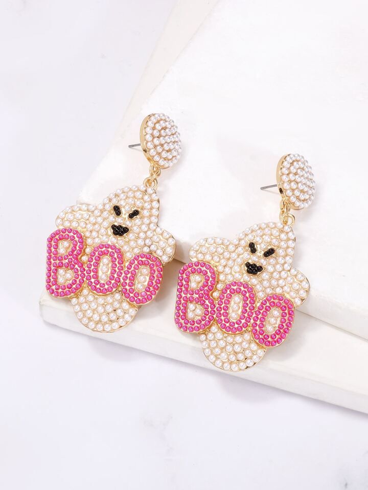 1 pair of funny ghost earrings personalized party earrings | SHEIN