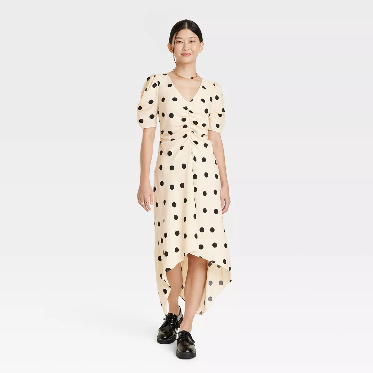 Women's Crepe Short Sleeve Midi Dress - A New Day™ | Target