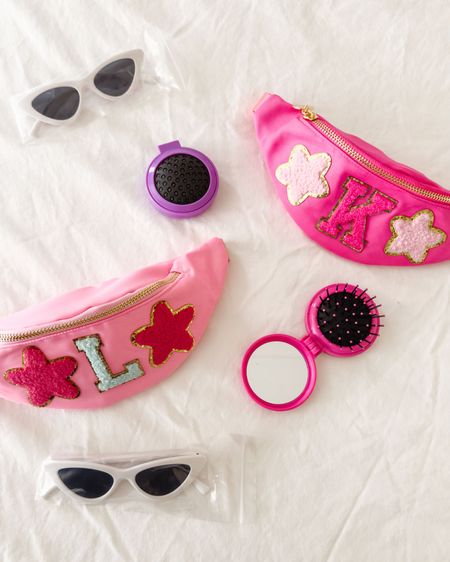 Our favorite girl gift to give these days are these cute little belt bags with a couple of fun items tucked inside. They are miniature in size, so they’re perfect for little girls, and you choose the colors, patches, etc. gift idea Fanny pack girl purse travel purse girl sunglasses travel hair brush monogram gift

#LTKKids #LTKFindsUnder50 #LTKItBag