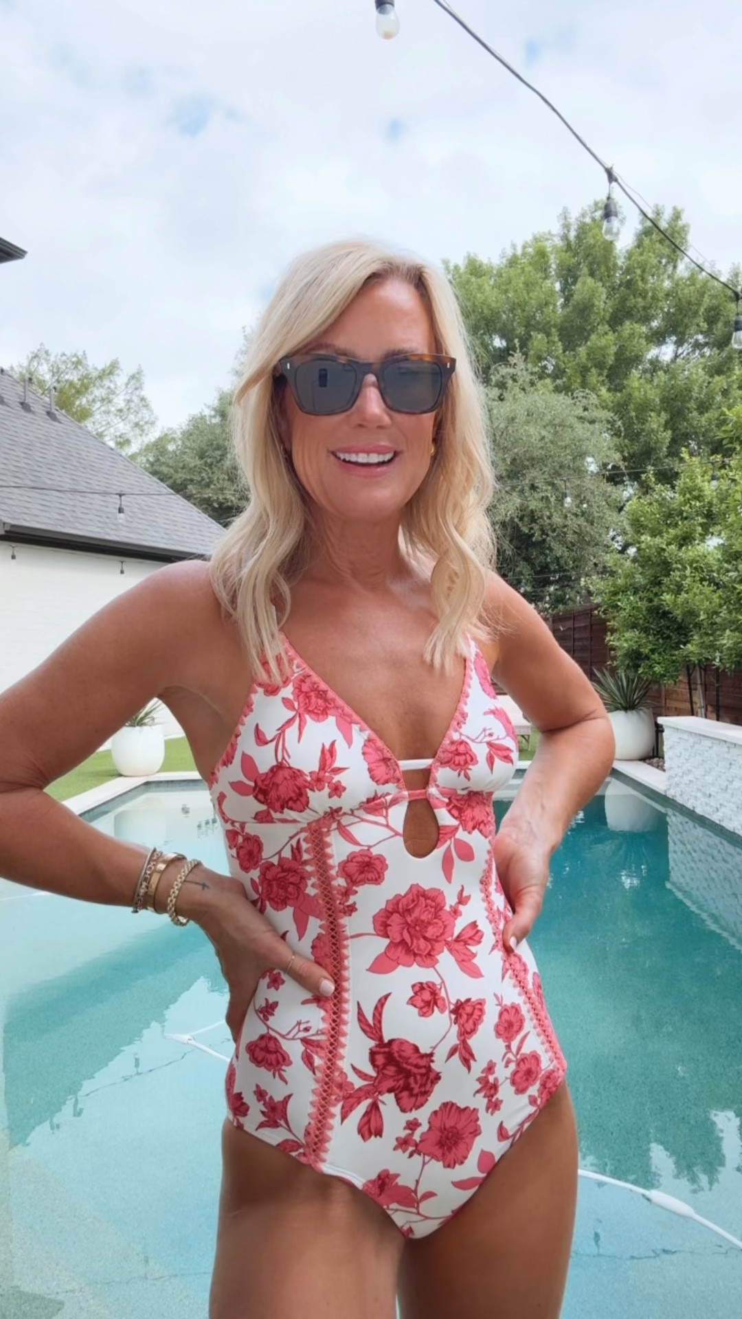 How darling is the print on this swim?! Loving the neckline details as well.

Swim & Coverup: Small

#LTKSeasonal #LTKSwim #LTKOver40