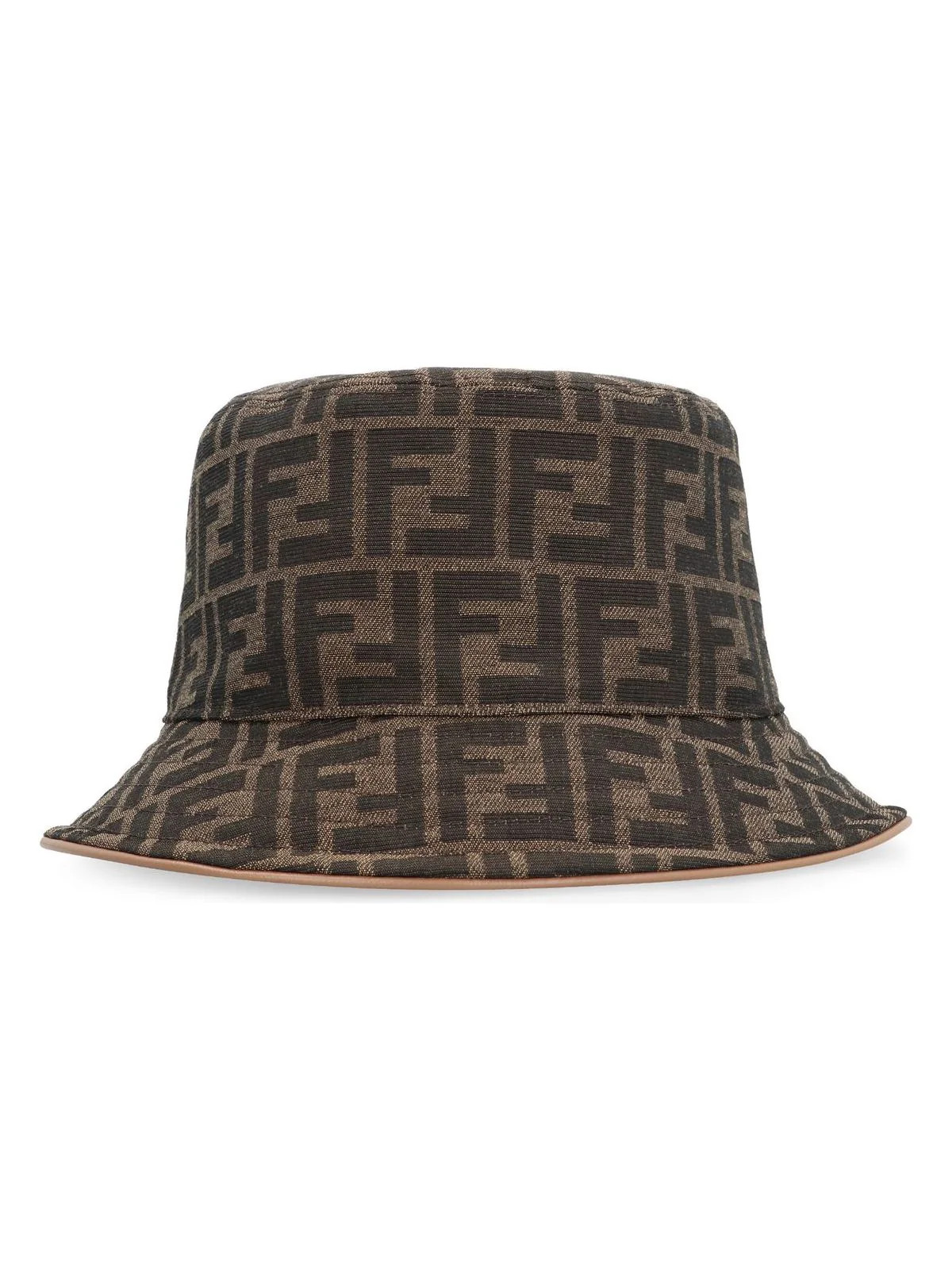 Fendi Women's Bucket Hat in Brown | Size Small | FXQ899ALSG Color F0QE1 | LOZURI