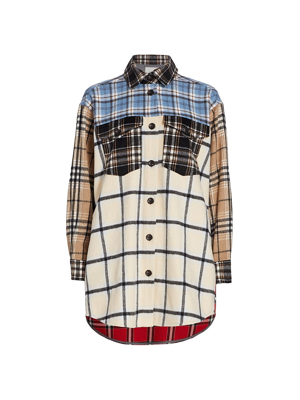 Neat Mixed Plaid Shacket | Saks Fifth Avenue