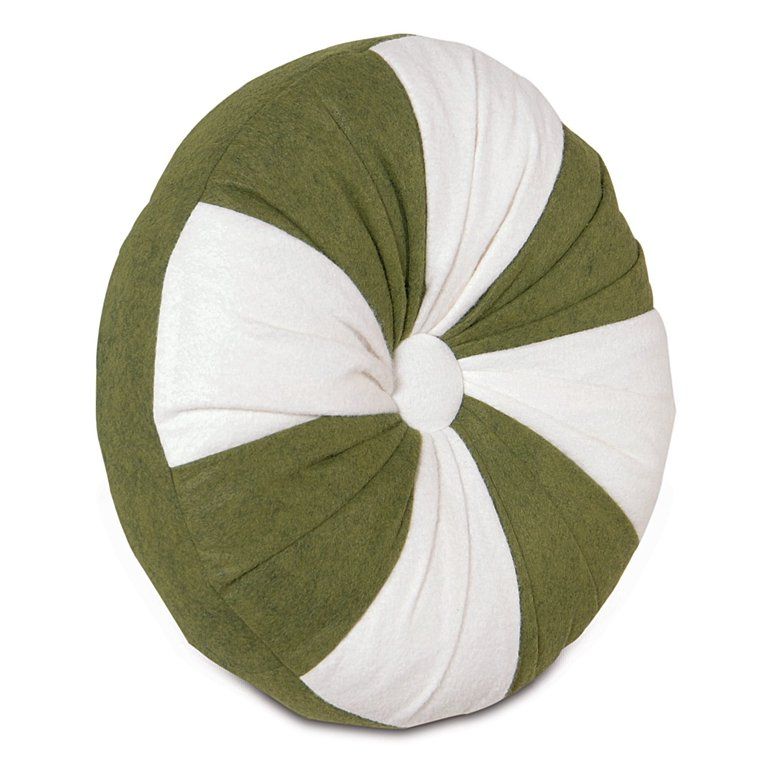 Holly Mint Peppermint Round Decorative Circle Throw Pillow Cover 14"D x 2", 1 Piece | Walmart (US)