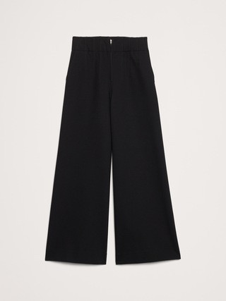 Wide-Leg Crop Everywhere Ponte Pant | Banana Republic (US)