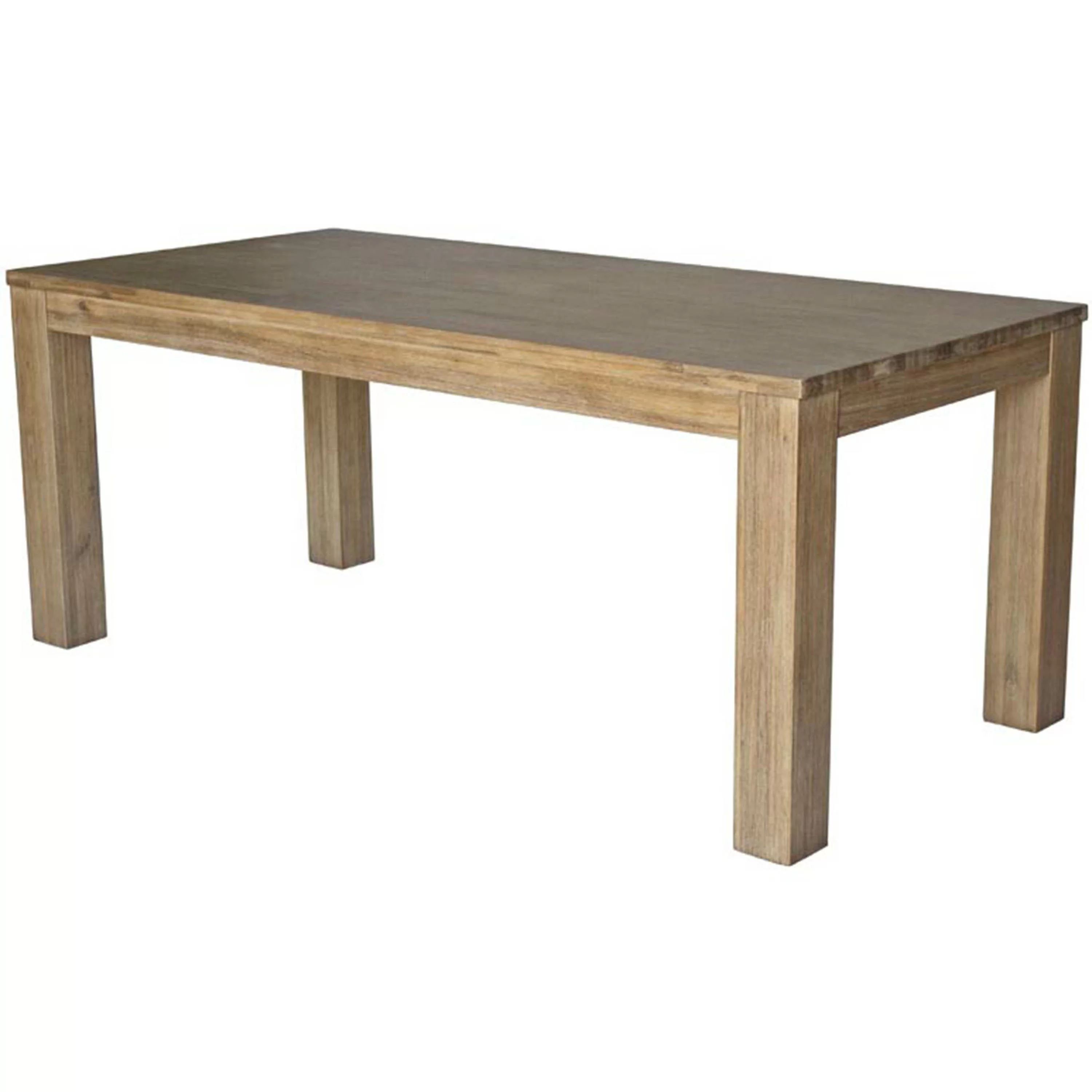 Bozrah 75'' Acacia Solid Wood Dining Table | Wayfair North America